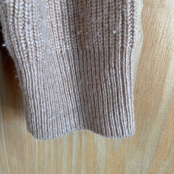 Madewell long sleeve camel color sweater with zipper - Picture 8 of 9